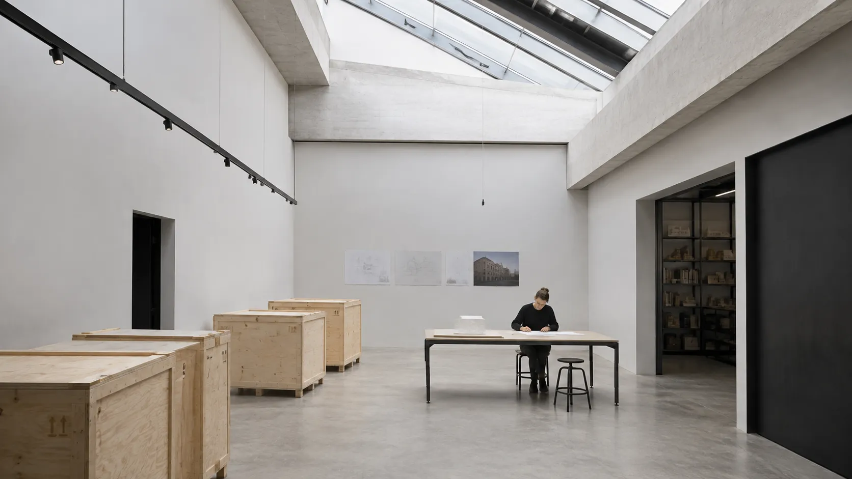 Galerie mit Oberlicht