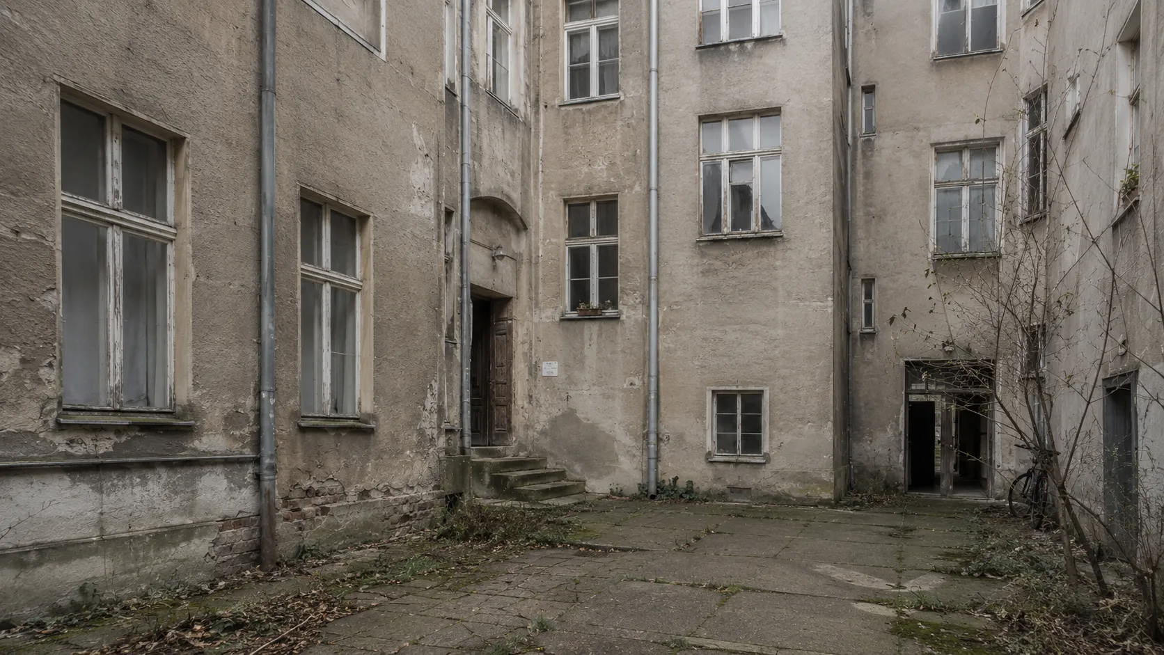 Berliner Hinterhof von 1912 im Bestand