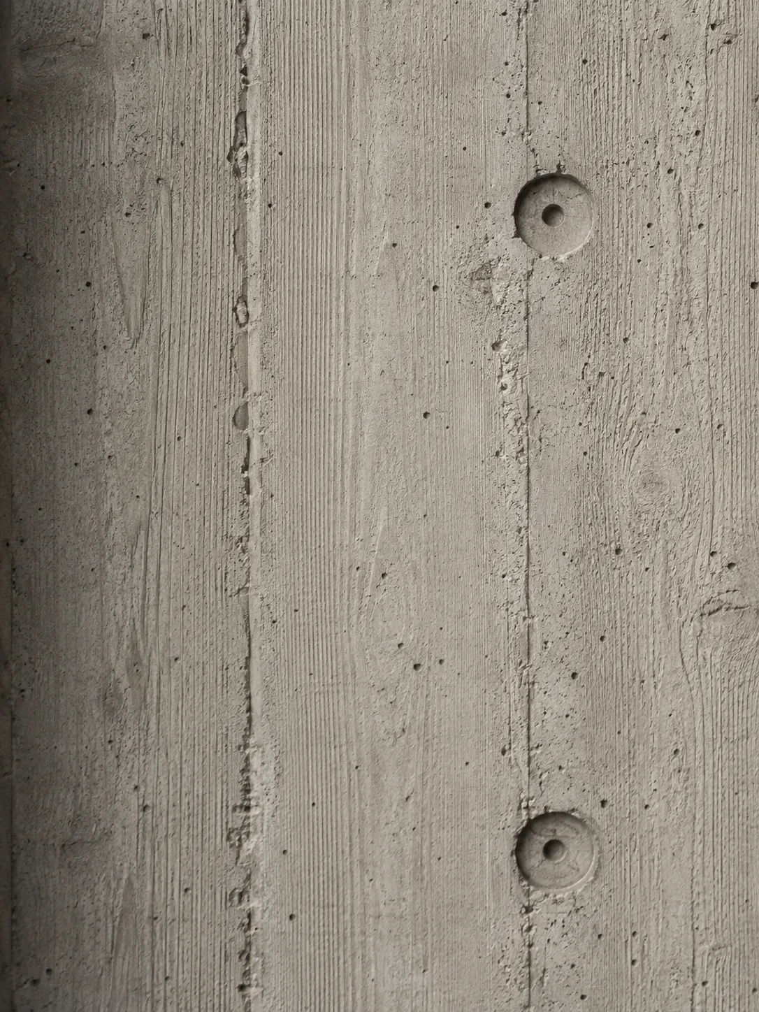 Sichtbeton, geschalt, Makroaufnahme